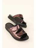 Gondol Hakiki Deri Kemik Çıkıntısına Özel Rahat Terlik irm.173 Taba
