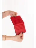 Gondol Hmx Polo Günlük Kullanışlı Kartlık Cüzdan hmx.111 Kırmızı