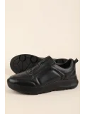 Gondol Erkek Hakiki Deri Hafif Rahat Taban Günlük Ayakkabı af.3658  Siyah