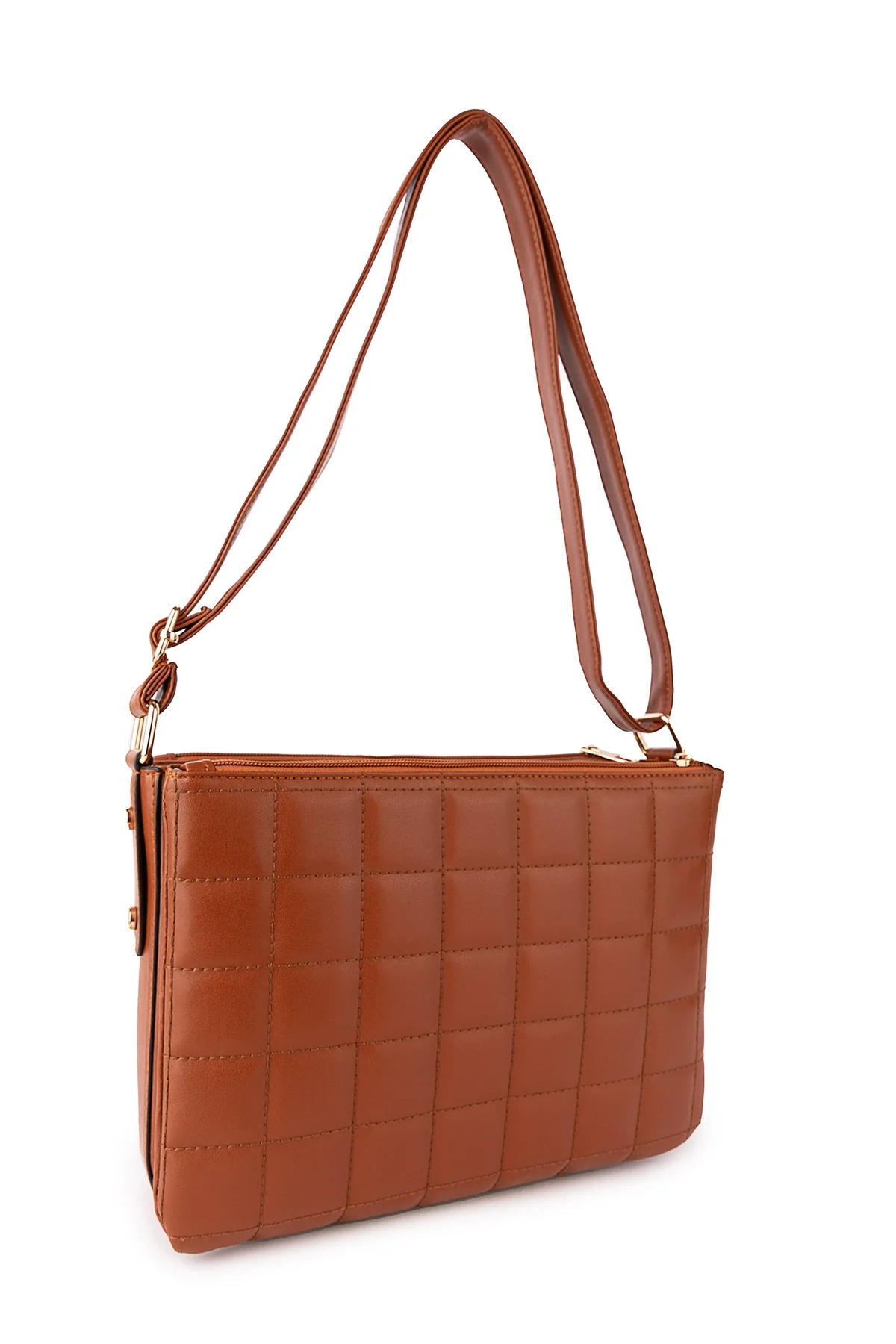 Gondol Kadın Kapitone Günlük Şık Çanta ald.4550 Taba