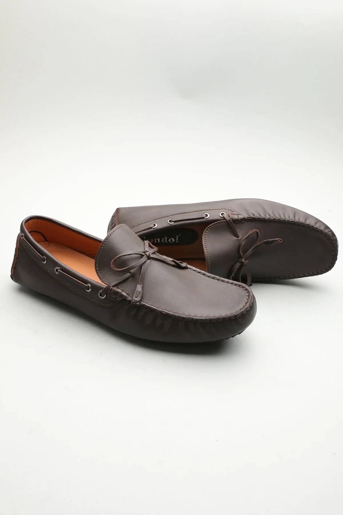 Gondol Erkek Hakiki Deri Klasik Loafer Kahverengi 42 ttx.601219