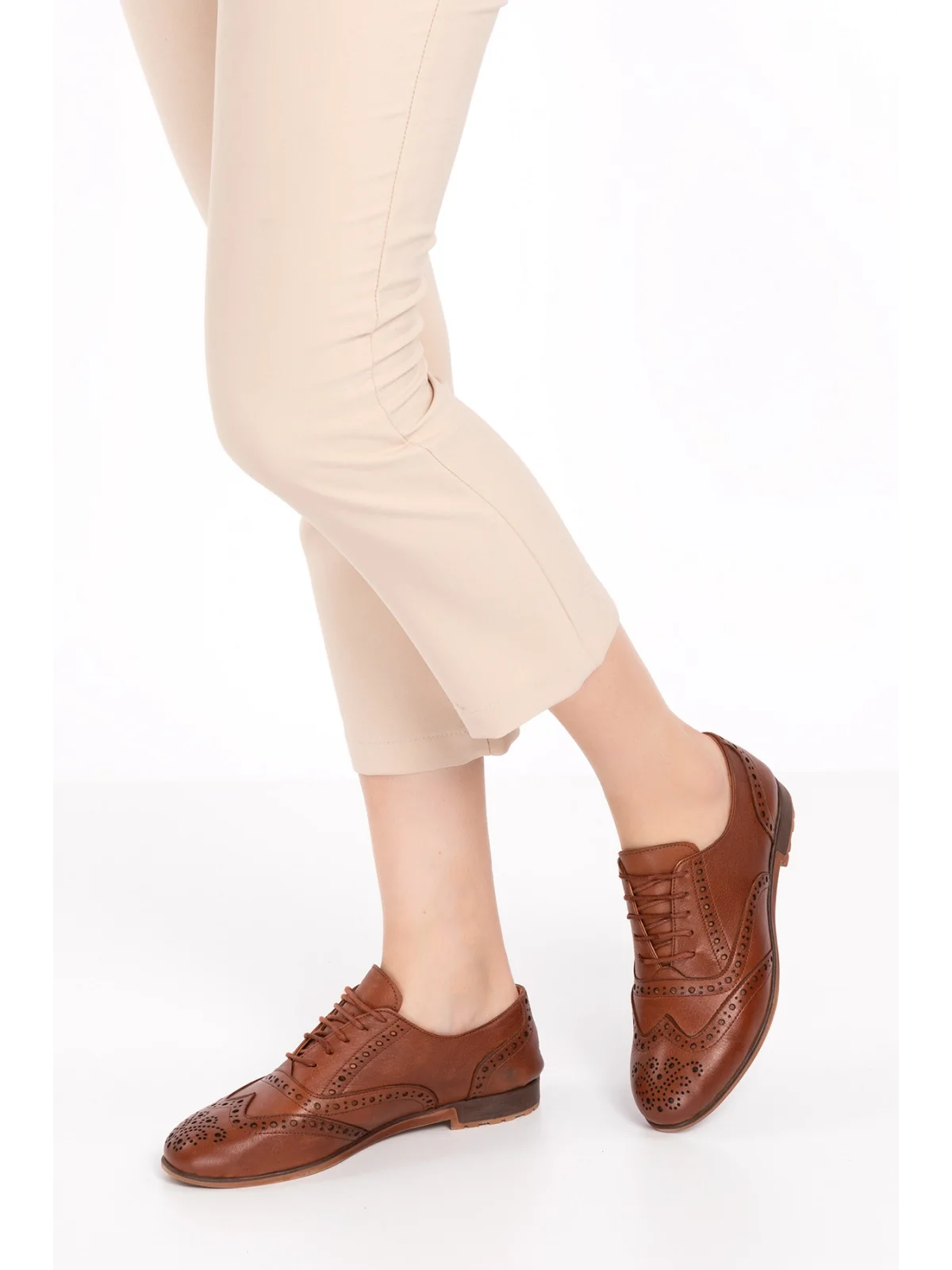 Gondol Hakiki Deri Anatomik Taban Casual Ayakkabı   esfa.109 Taba
