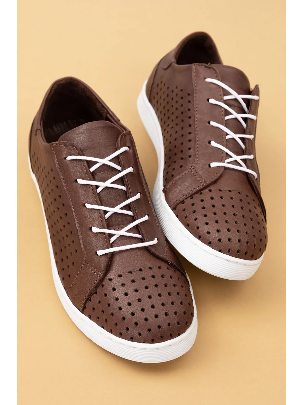 Gondol Kadın Hakiki Deri Günlük Rahat Ayakkabı gnd.108 Kahverengi