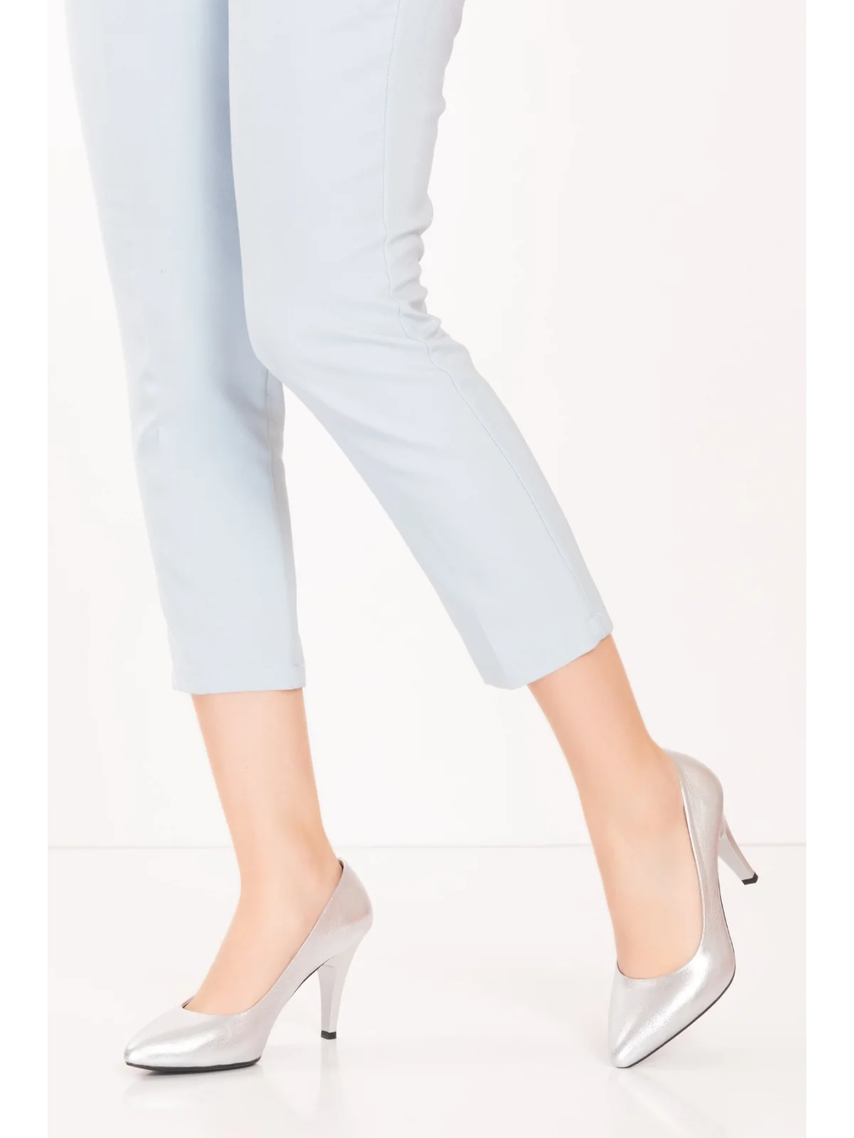 Gondol Hakiki Deri Stiletto-vdt.25 Lame