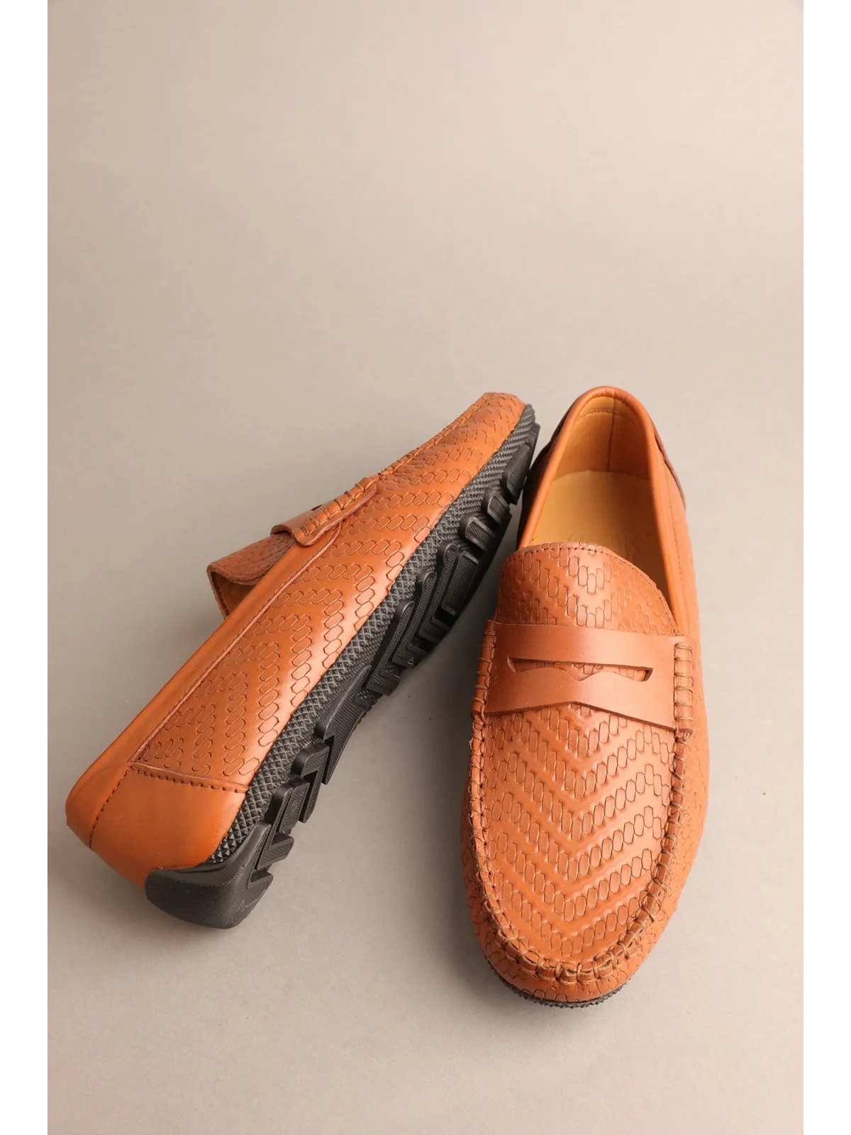 Gondol Erkek Hakiki Deri Klasik Loafer Taba 41 ttx.20132