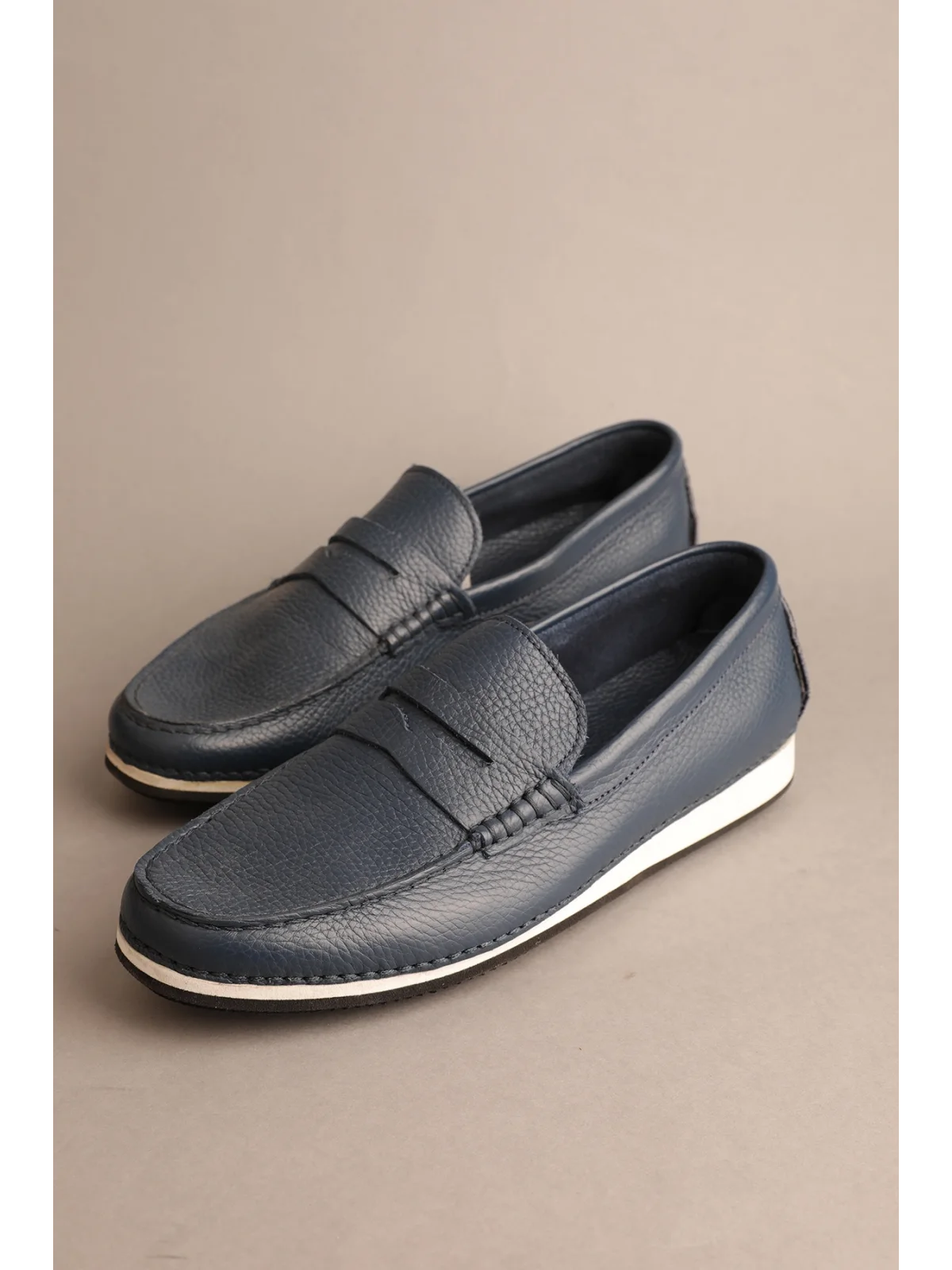 Gondol Erkek Hakiki Deri Klasik Loafer Lacivert 41 ttx.20180