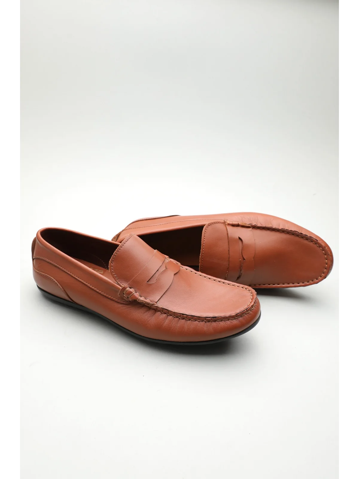 Gondol Erkek Hakiki Deri Klasik Loafer Taba 41 ttx.601102