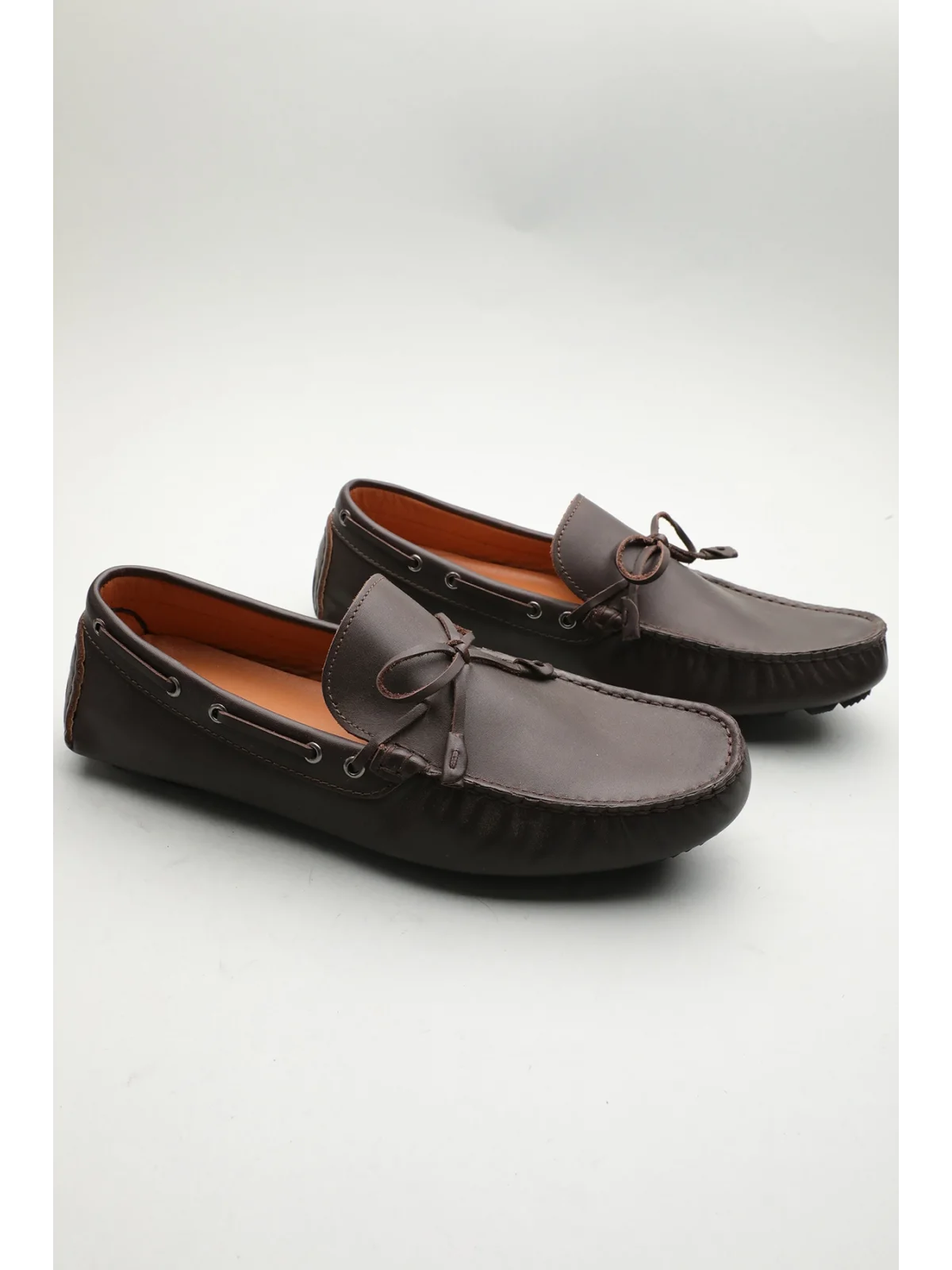 Gondol Erkek Hakiki Deri Klasik Loafer Kahverengi 42 ttx.601219