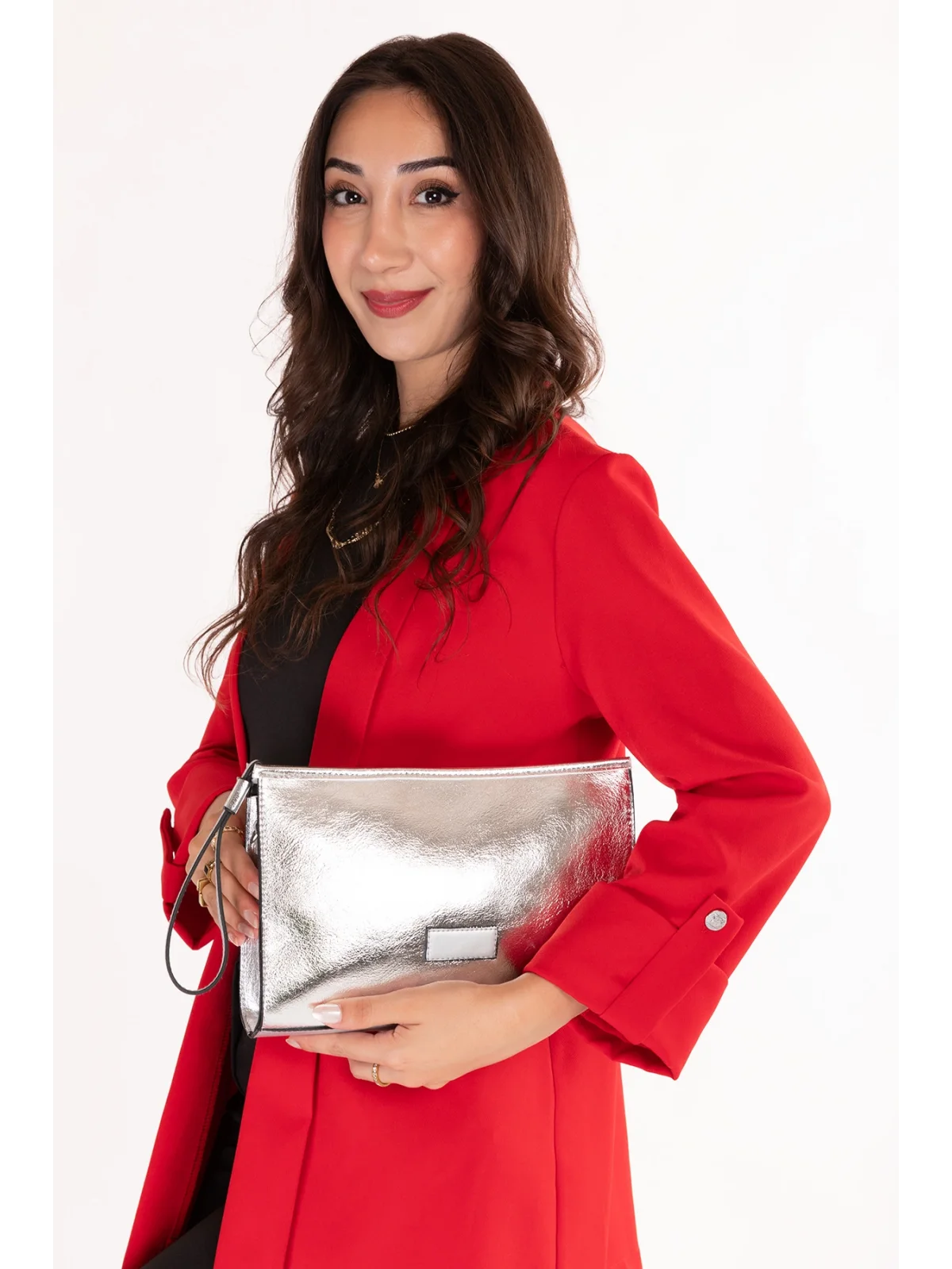 Gondol Kadın Abiye El Çantası shb.2244 Gümüş