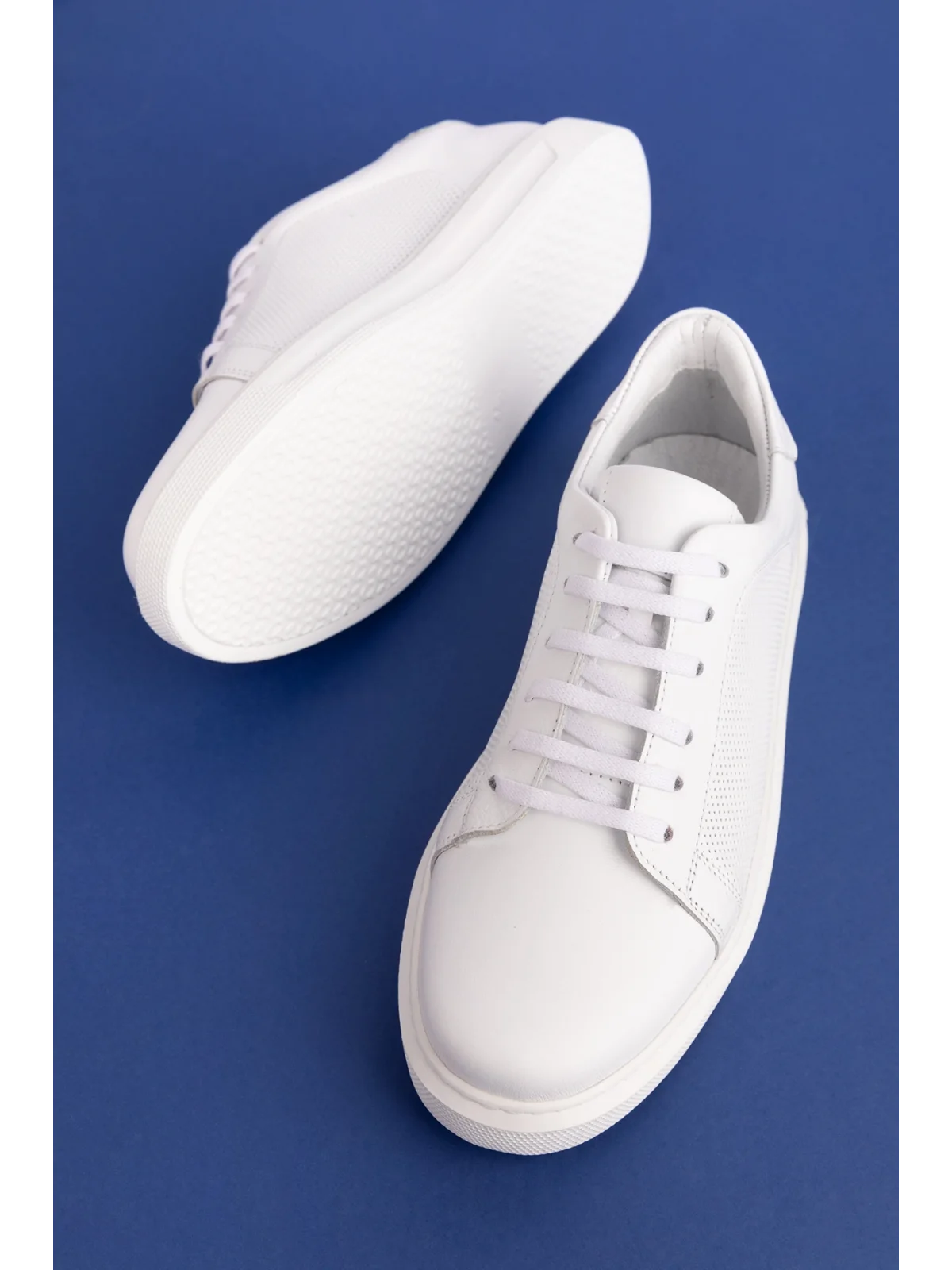 Gondol Hakiki Deri Rahat Günlük Ayakkabı pkr.909 Beyaz