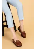 Gondol Hakiki Deri Günlük Rahat Loafer Ayakkabı pyt.1200 Taba