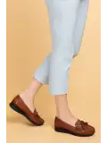 Gondol Hakiki Deri Günlük Rahat Loafer Ayakkabı pyt.1200 Taba