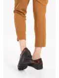 Gondol Hakiki Deri Anatomik Taban Rahat Ayakkabı esfa.4052 Kahverengi