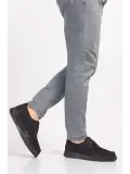 Gondol Hakiki Deri Erkek Loafer Ayakkabı src.810 Siyah Nubuk