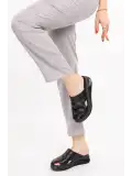 Gondol Hakiki Deri Anatomik Taban Dolgu Topuk Sabo Terlik slt.227 Siyah