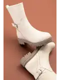 Gondol Hakiki Deri Günlük Kaymaz Taban Bot anl.2721 Bej