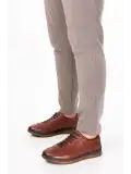 Gondol Erkek Hakiki Deri Günlük Rahat Ayakkabı src.305 Taba