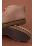 Gondol Erkek Hakiki Deri Günlük Bot src.504 Bej Nubuk