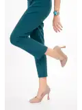 Gondol Kadın Hakiki Deri Stiletto Ayakkabı şhn.861 Vizon