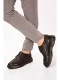 Gondol Içi Dışı Hakiki Deri Anatomik Taban Casual Ayakkabı SRC.09 Kahverengi