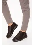 Gondol Içi Dışı Hakiki Deri Anatomik Taban Casual Ayakkabı SRC.09 Kahverengi