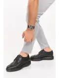 Gondol Içi Dışı Hakiki Deri Anatomik Taban Casual Ayakkabı SRC.09 Siyah