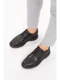 Gondol Içi Dışı Hakiki Deri Anatomik Taban Casual Ayakkabı SRC.09 Siyah