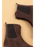Gondol Hakiki Deri Günlük Hafif Taban Bot ell.7024 Kahve Süet