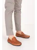 Gondol Erkek Hakiki Deri Hafif Taban Loafer Ayakkabı tx.10860 Taba