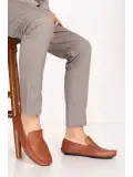 Gondol Erkek Hakiki Deri Hafif Taban Loafer Ayakkabı tx.10860 Taba