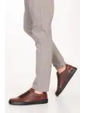 Gondol Erkek Hakiki Deri Rahat Taban Casual Ayakkabı tx.7660 Taba