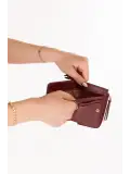 Gondol Hmx Polo Günlük Kullanışlı Kartlık Cüzdan hmx.115 Bordo