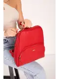 Gondol Kadın Günlük Şık Sırt Çantası ald.1025 kırmızı