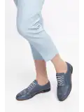 Gondol Hakiki Deri Anatomik Taban Casual Ayakkabı   esfa.109 Mavi