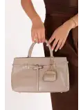 Gondol Kadın Günlük El ve Omuz Çantası ald.8068 Vizon