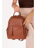 Gondol Kadın Kullanışlı Günlük Sırt Çantası ald.80755 Taba