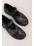 Gondol Kadın Hakiki Deri Baretli Babet hl.33301 Siyah Sim