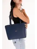 Gondol Kadın Günlük Orta Boy El ve Omuz Çantası ald.4559 Lacivert