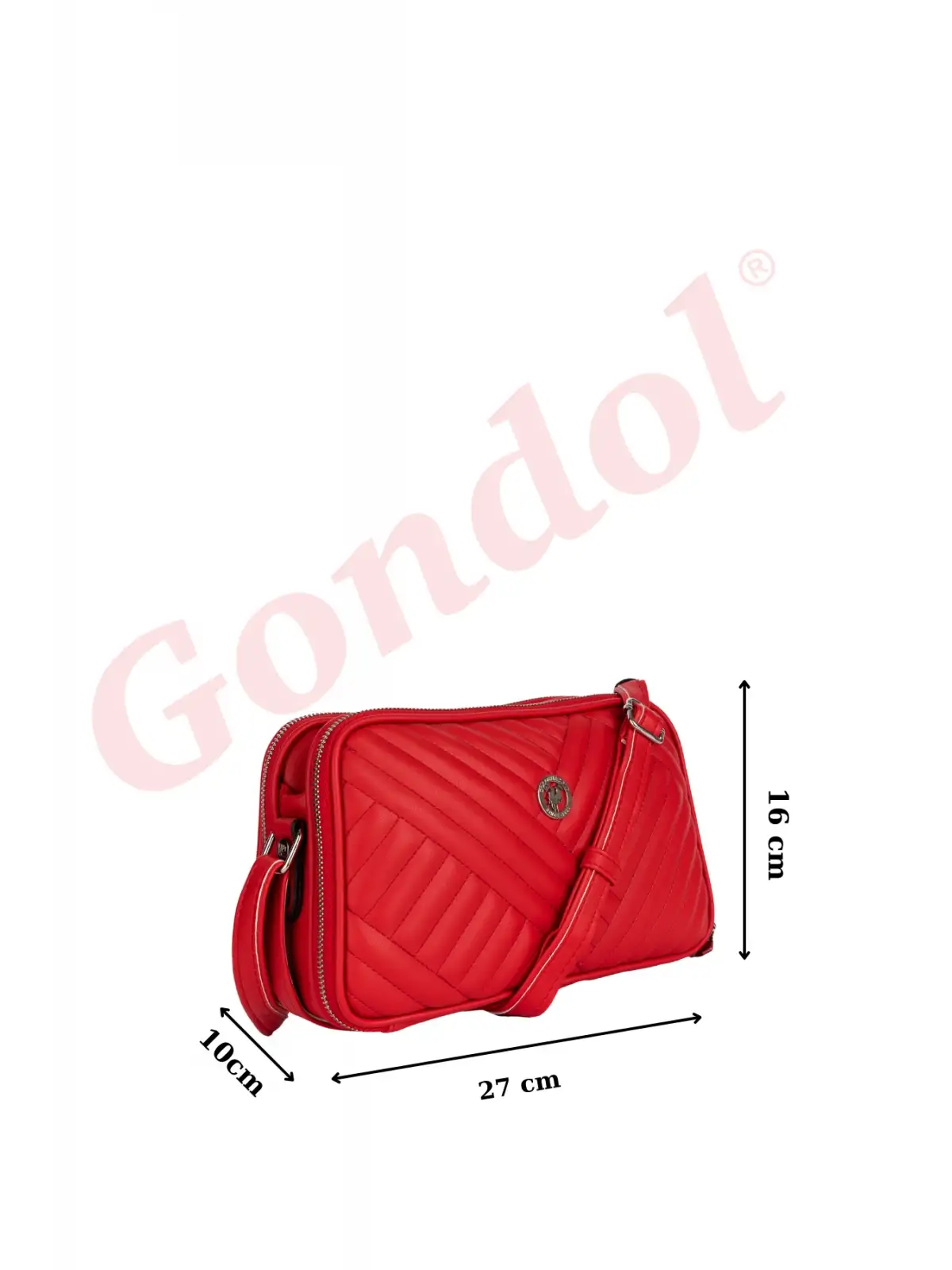 Gondol Kadın Günlük Çapraz Omuz Çantası gp.1327 Camel Kapitone