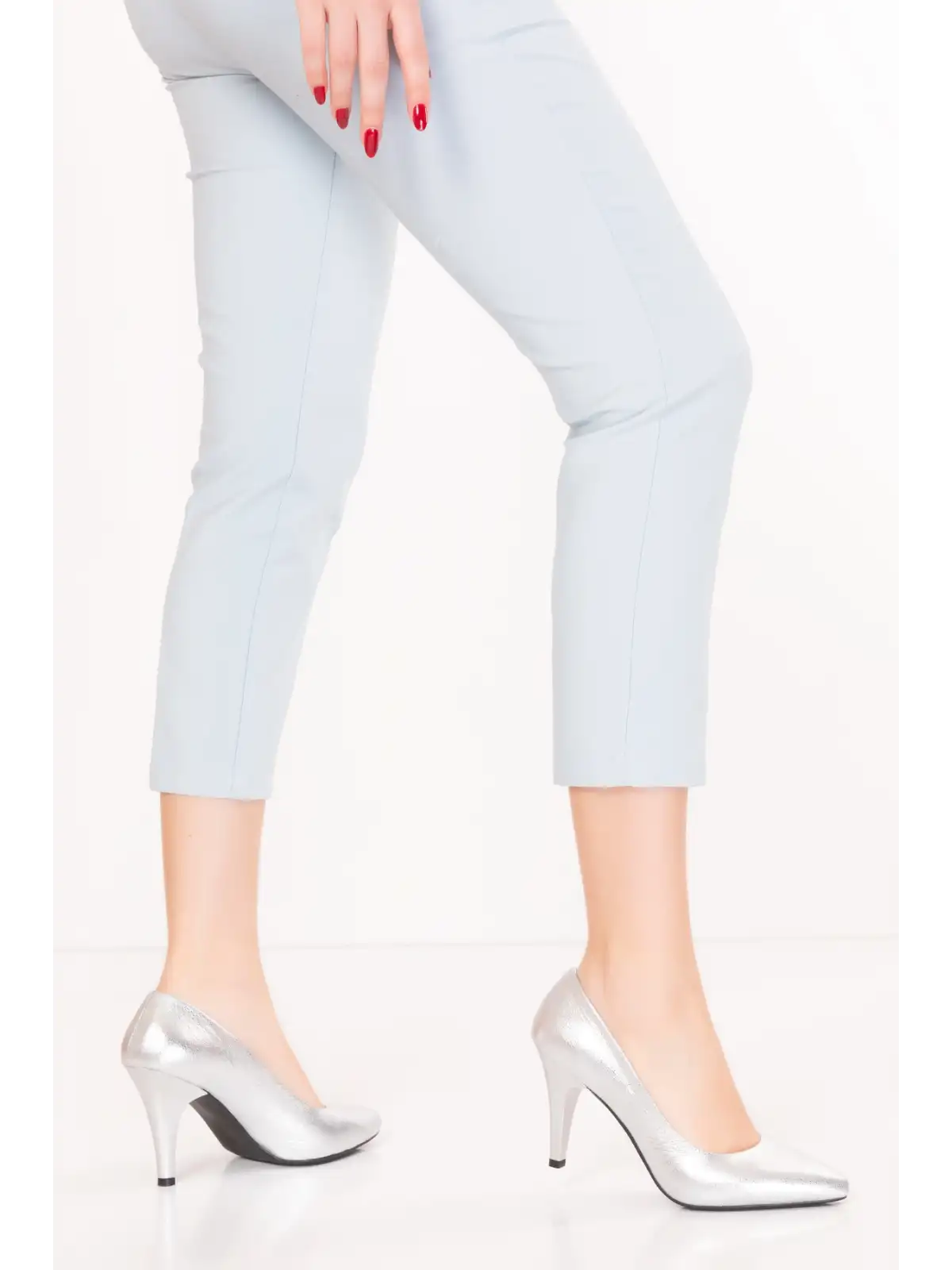 Gondol Hakiki Deri Stiletto-vdt.25 Lame