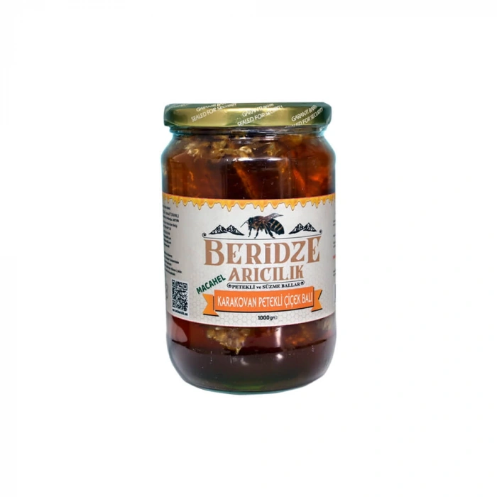 Macahel Karakovan Petekli Çiçek Balı (1000 Gr)