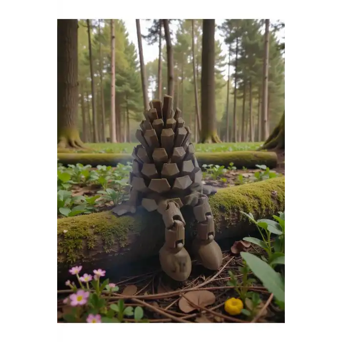 Ayakları Sallanan Sevimli Kozalak