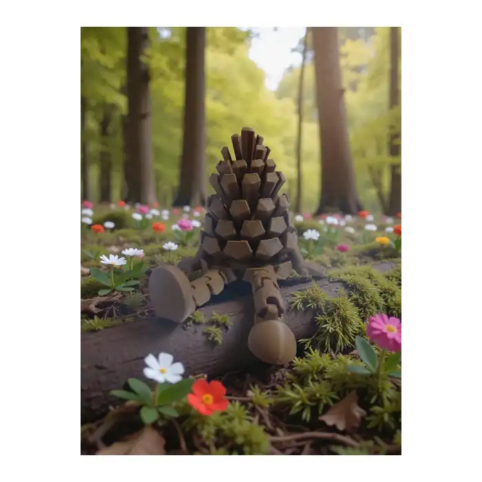 Ayakları Sallanan Sevimli Kozalak