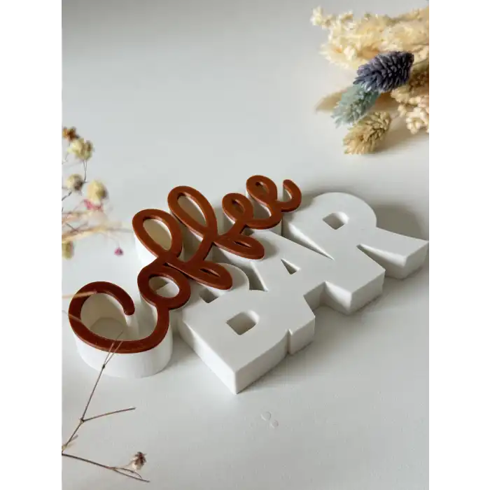 Dekoratif Coffee Bar Yazısı