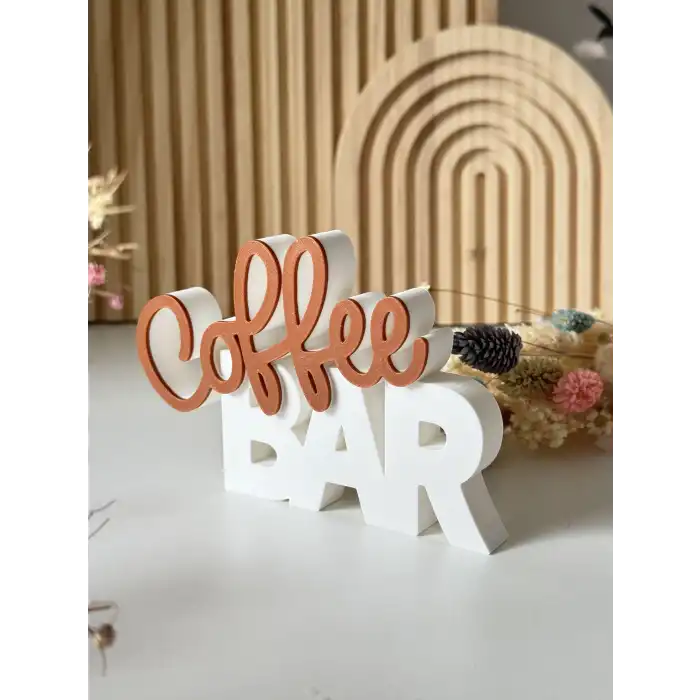 Dekoratif Coffee Bar Yazısı
