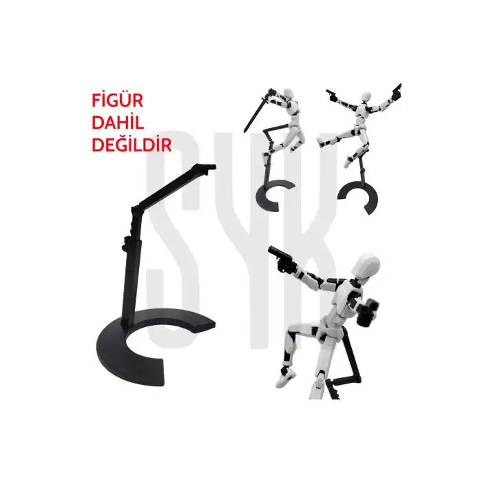 Robot 13 Dummy Uyumlu Siyah Stand (Figür Dahil Değildir)