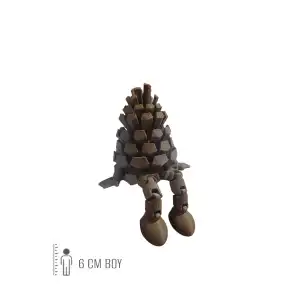 Ayakları Sallanan Sevimli Kozalak