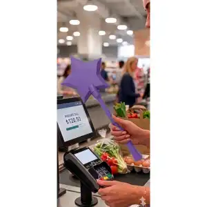 Sihirli Kredi Kartı Ödeme Sopası – Magic Stick Temassız Ödeme Sopası Mor