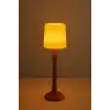 Mini Lambader Pilli Led Masa Şamdanı | Dekoratif Ambiyans Gece Lambası (18 CM)