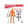(BÜYÜK) Robot 20 Dummy Turuncu Siyah Tüm Eklemleri Hareketli Aksiyon Figürü Oyuncak